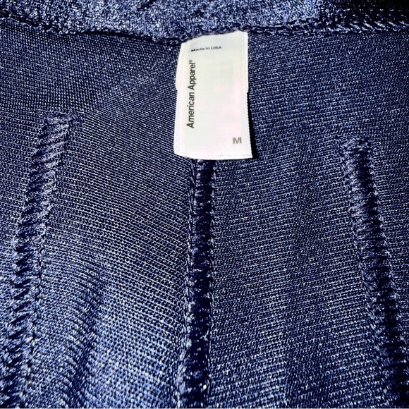 American Apparel Disco Pants in Midnight Navy Blue | Size Medium - Picture 12 of 14